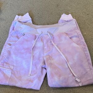 Figs Light Pink camo Joggers